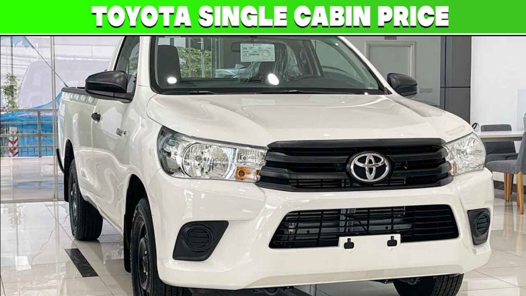 Toyota Single Cabin Rates